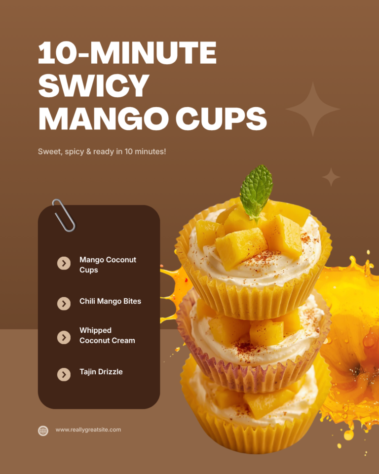 How to Make Swicy Mango & Whipped Coconut Cups