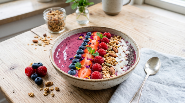 How to Make a Cafe-Quality Berry Smoothie Bowl Extremely Thick (Every Time)