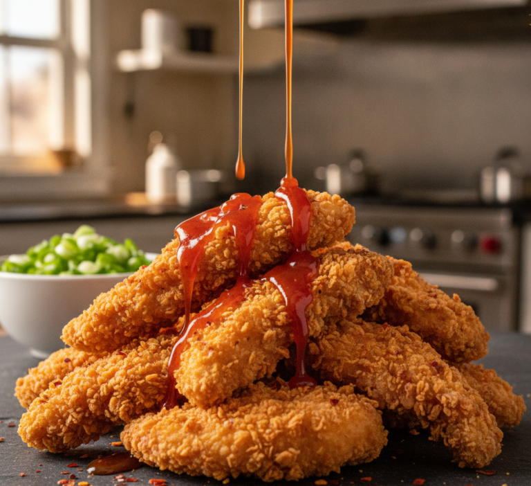 Sweet and Spicy Sticky Chicken Tenders: The Ultimate Crowd-Pleaser