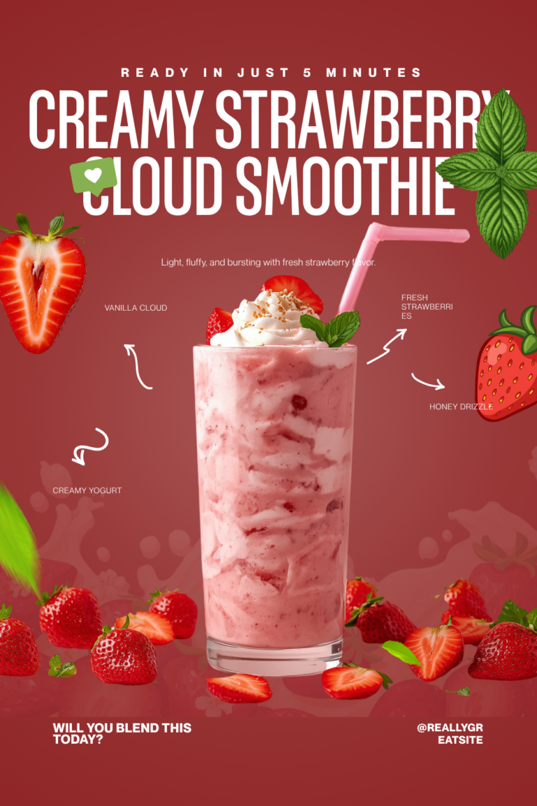 How to Make a Creamy Strawberry Cloud Smoothie